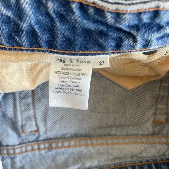 Rag & Bone Dre Low-Rise Shorts in Clean Peony Button Fly - Size 27 - Picture 6 of 6